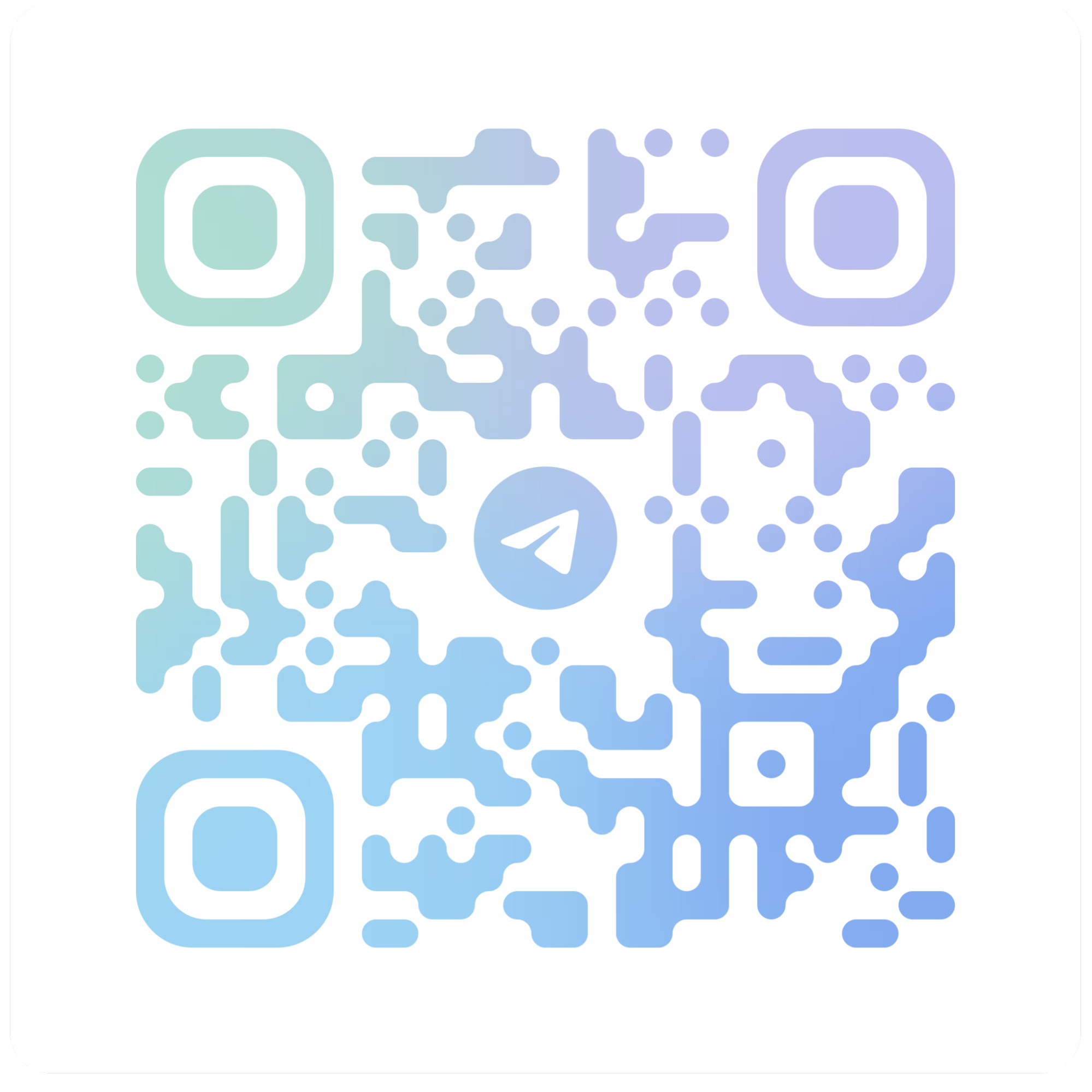 QR-код Telegram-канала с новостями digital
